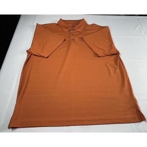 Champions Tour Polo Shirt XL Burnt‎ Orange Golf Performance Top Y2K Sportswear